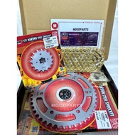 WMOTO V16 SPROCKET SPOCKET KIT SET 100% ORIGINAL STT IZUMI CHAIN ORIGINAL MADE IN JAPAN