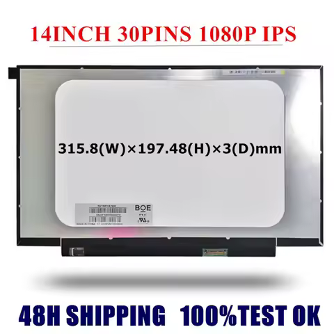 NV140FHM-N4K FIT NV140FHM-N4H N140HCA-EAC LP140WF7 SPC1 B140HAN04.0 NV140FHM-N4B LCD LED Screen 1920