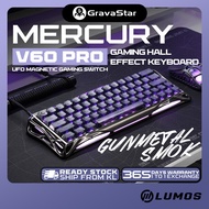 Gravastar V60 Pro 60% Hall Effect Magnetic Switch Gaming Keyboard - Gunmetal Smok