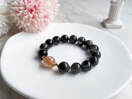 【一物一圖】櫻花瑪瑙 火山煙花黑極光 14K包金設計手鍊