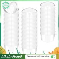 [hIkAi] 100 Pcs 2.4 Oz Valentine'S Day Heart Shaped Containers Plastic Box with Lids Reusable Small 