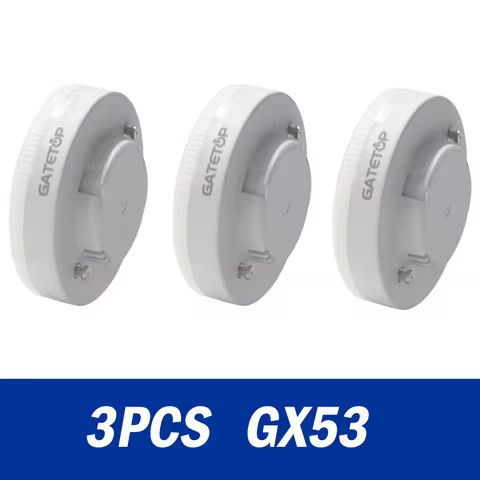 3pcs GX53 Bulb LED Spotlight High Lumen Light Grille Light AC110V 240V No Flickering 100LM/W Warm Wh
