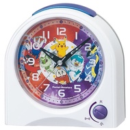 Seiko clock alarm clock table clock character Pocket Monster white 115×115×55mm CQ425W