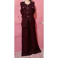 RNS fashion maroon oneset
