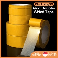 Mesh Tape Strong Double Sided Adhesive Tape Fabric Tape Adhesive Yellow Mesh Waterproof Traceless Tr