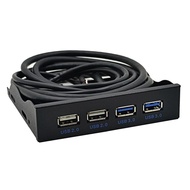 USB Front Panel High Speed 4 Ports 2 USB 3.0+2 USB 2.0 Hub 19PIN/9 Pin 3.5 Inch Front Panel Connecto