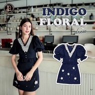 BLT brand Blue dress indigo floral