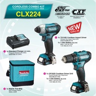 MAKITA CLX224 CXT CORDLESS COMBO KIT 12V DF333DZ + TD110DZ IMPACT DRIVER 1.5AH