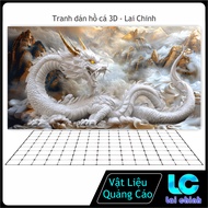 3D Aquarium Stickers Glue Decal, Aquarium Fish Tank Stickers, Arowana Fish Tank_R 181