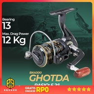TaffSPORT GHOTDA Spinning Fishing Reel 5.2:1 Ball Bearing 13 - BK4000 Original 99 Square