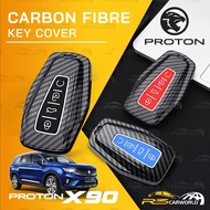 [𝐊𝐄𝐘 𝐂𝐎𝐕𝐄𝐑] PROTON X90 Carbon Fibre Sarung Kunci Accessories Accessori Car Bodykit Key Casing Remote