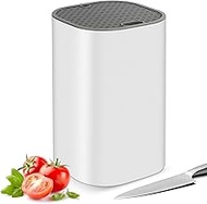 Voency Knife Block without Knives, Universal Knife Holder Square, Knife Holder Knife Scissors Organi
