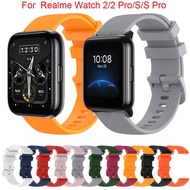 Sport Silicone Strap For Realme Watch 2 / 2 Pro Band Smartwatch Bracelet Wristband For Realme Watch S / Pro Replacement Watchband