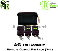 Autogate, Alarm, Door Access Remote Control Package Set 2CH 433mhz (DIP SWITCH)
