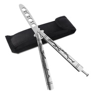 Butterfly Knife Trainer - Unedged Blade Stainless Steel Balisong Practice Trainer