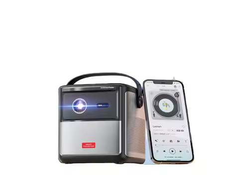 2024New Home Theatre Portable DLP Android Projector 15000mAh 450ANSI 3D 4K Smart Mini Projector with