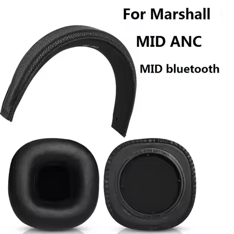 Ear Pads For Marshall MID ANC /MID bluetooth headphones replacement headband leather Earmuff Ear cov
