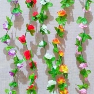 Bunga Rambat Palsu Mawar Plastik Bunga Plastik Dekorasi Dinding
