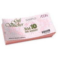 OFFER~ Aeon Gift Voucher RM 10 Gift Cash Voucher Shopping Tickets Shop Coupon Murah Original