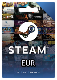 Steam Wallet Gift Card EUR Code For EUR Currency Only