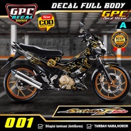 Decal Sticker Satria F-Fu 2012 Fullbody - Decal Satria FU New Design Techno GPC 001