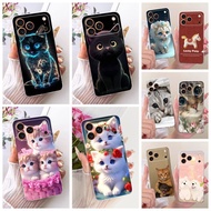 Cute Case For iPhone 17 Pro A3256 A3523 / 17 Pro Max A3526 A3257 Cover Cartoon Cat Dog Lucky Pony So