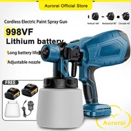 998VF Cordless Electric Spray Gun Woodworking Paint Sprayer Disinfection Spray Gun Penyembur Cat Ele