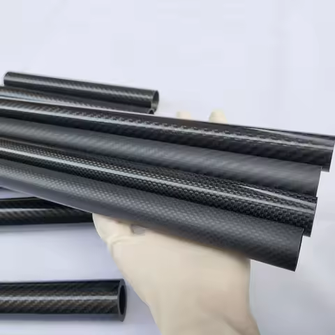 1pcs 1000mm Length 3k Full Carbon Fiber Tube OD4 5 6 7 8 9 10 11 12 13mm High Strength for Drone,Fis