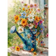 Picture By Numbers Wildflower Bouquet Acrylic Paint By Number Animals DIY Gift Hand Painted Wall Art