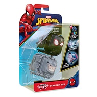 Battle Cubes - 2-Pack Marvel Spider-Man, Miles Morales VS Rhino, Unleash Power, Launch Attack, 2 Cub