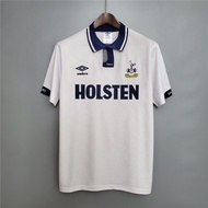 High Quality 91-93 Tottenham Hotspur Home Retro Soccer Jersey ฟุตบอล เสื้อบอล เสื้อฟุตบอลชาย ชุดฟุตบอลผู้ชาย