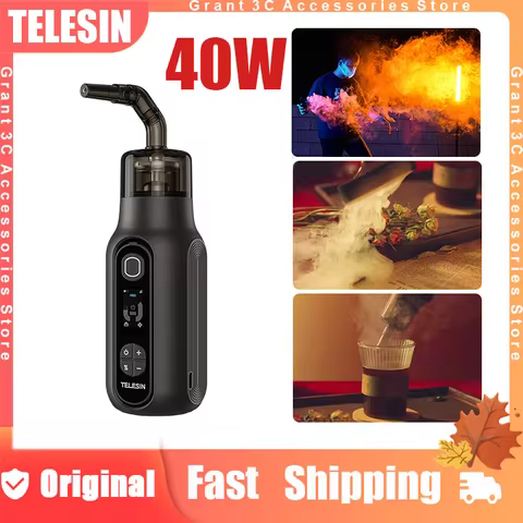 TELESIN 40W Smoke Machine Portable Smoke Maker with Remote Control Fogger Machines For Video Photogr