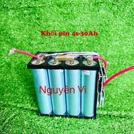 Khối pin 33140 điện áp 12v 30ah - 45ah đã chạy mạch (Cam kết pin mới 100% chuẩn dung lượng)