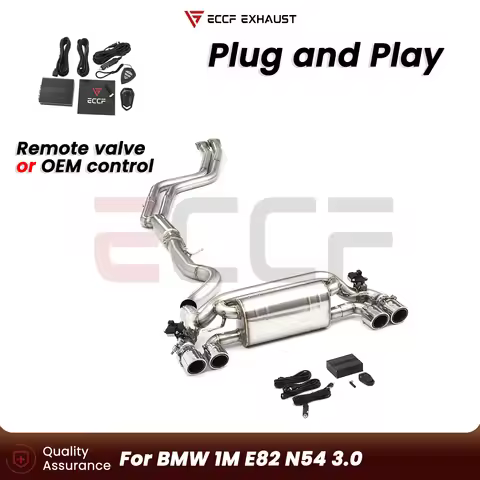 Sporty Aggressive Exhaust Sound T304 Stainless Steel Catback Exhaust FOR BMW 1M E82 N54 3.0 Plug and