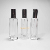 30 ml Square Clear Ori Glass Bottle / Glass Bottle / Perfume Glass Bottle / Perfume Bottle / 30 Ml B