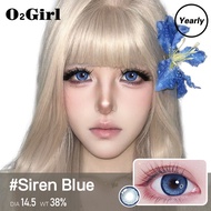 O2GIRL Big Eyes Blue Colored Contact Lens Anime lenses Soft Girl Big Eyes Daily Use 14.5mm contac