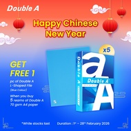 Kertas A4 Double A 70gsm (1 kotak/5 rim) - Percuma 1x L Fail