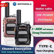 2024 Brand New Motorola MT928 Mini Walkie Talkie Professional Set Military Quality One-key Automatic