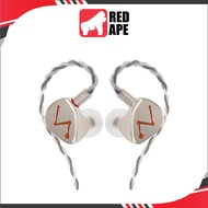 Letshuoer DZ4 In-Ear Monitors: Triple Dynamic Drivers Single Passive Radiator Earphones IEM (DZ4)
