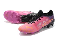 【ของแท้อย่างเป็นทางการ】Puma Ultra 1.3 FG/สีชมพู Mens รองเท้าฟุตซอล - The Same Style In The Mall-Football Boots-With a box