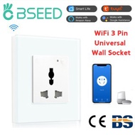 【Ship From Malaysia】BSEED WIFI Universal Wall Socket 1 Gang 4 Colors，Multifunctional Smart Wall Outl