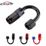 Car Modified Oil Cooler Oil Pipe Quick Connector 180 Degree AN4/AN6/AN8/AN10/AN12 Oil Cooling Connec