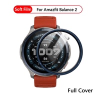 Full Cover Screen Protector For Amazfit Balance / 2 Smart Watch 3D Curved Plating Ultra Clear Protec