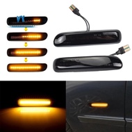 Car Smoked LED Dynamic Side Marker Light Turn Signal Blinker for  3 Series E46 Coupe1997-2001