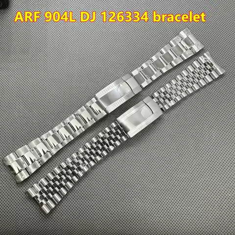 Watch parts AR factory 904L steel strap jubilee oyster bracelet for 126334 datejust 3235 movement wa