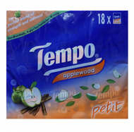 Tempo - (蘋果木味) (1袋共18包) Tempo 四層迷你便攜紙巾