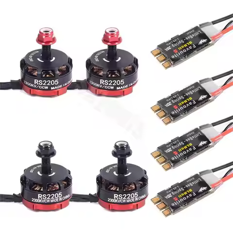RS2205 2205 2300KV CW CCW Brushless Motor With LittleBee 20A BLHeli_S ESC for FPV RC QAV250 X210 Rac