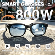 Smart Glasses AI Translation 8MP HD Camera 8K Shooting Image Bluetooth Call Video Record Music Smart