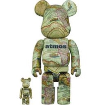 《潮流本舖》BE@RBRICK BEARBRICK atmos AGED MAP 世界舊地圖 100% &amp; 400%