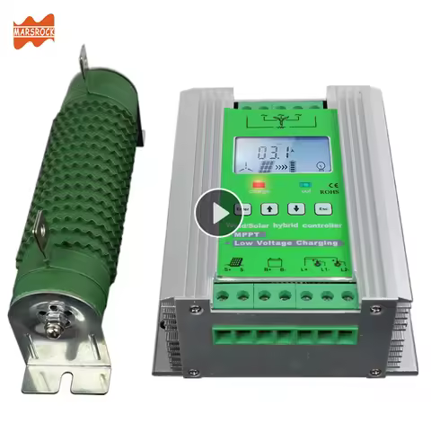 1400W 12V 24V MPPT Wind Solar Hybrid Controller 10A 20A 30A Solar Panel Wind Generator Charger Regul